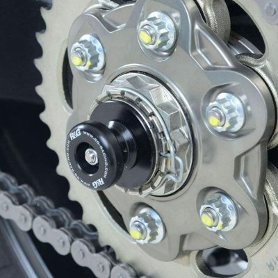 BIHR Diabolos de bras oscillant R&G Racing noir sur axe Yamaha MT-07 14-18