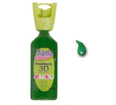 DIAM S DIAM'S Peinture 3D Tous Supports, Vert Sapin Brillant, 37 ml