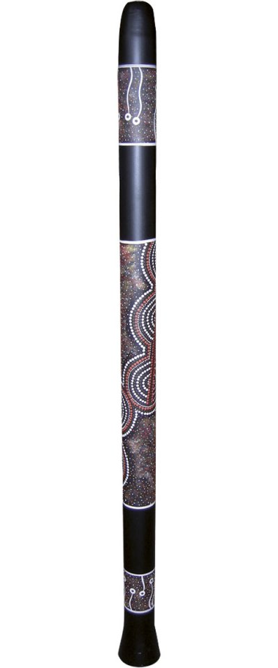 TANGA Didgeridoo en PVC motifs circulaires 130 cm