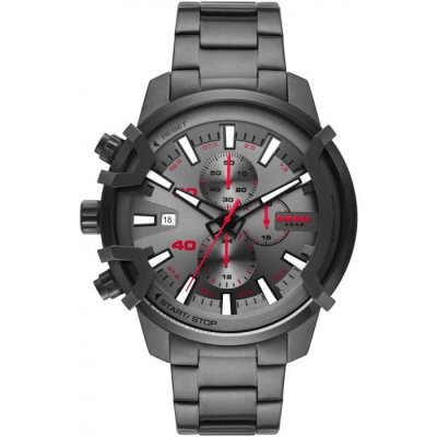 DIESEL  Montre Griffed Chronographe en Acier Inoxydable, Gunmetal, pour Homme, Dz4586