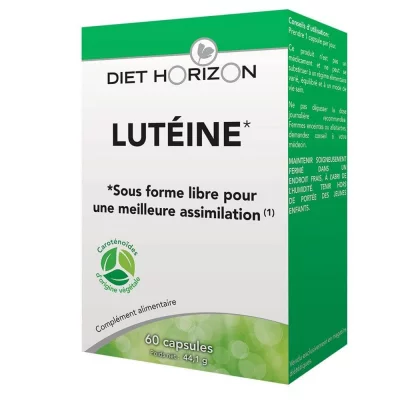 DIET HORIZON  - Lut&eacute;ine - 60 capsules - Protection de la r&eacute;tine et du cristallin