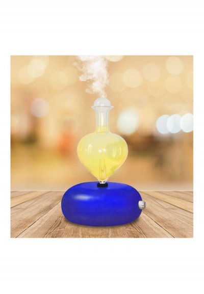 ACHAT NATURE Diffuseur bois galea laqu&eacute; bleu