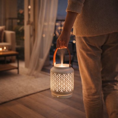 ZEN AROME Diffuseur d'huiles essentielles nomade lanterne Madrid