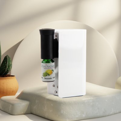 ZEN AROME Diffuseur d'huiles essentielles par n&eacute;bulisation Mobysens blanc