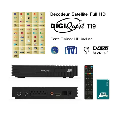 GENERIQUE DIGIQUEST Ti9 D&eacute;codeur Tiv&ugrave;sat Full HD