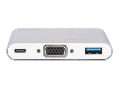 DIGITUS  - Adaptateur vid&eacute;o externe - USB-C - VGA - aluminium