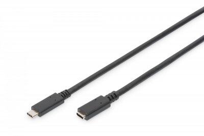 DIGITUS  AK-300210-007-S, 0.7 m, USB C, USB C, 3.1 (3.1 Gen 2), 10000 Mbit-s, Black