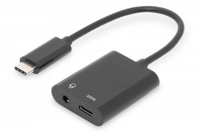 DIGITUS  Ak-300400-002-s 3.5 Mm Usb-c To Jack Adapter Noir