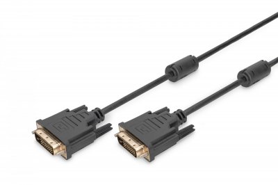 DIGITUS  AK-320101-030-S c&acirc;ble DVI 3 m DVI-D Noir AK-320101-030-S
