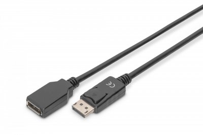 DIGITUS  AK-340200-020-S c&acirc;ble DisplayPort 2 m Noir AK-340200-020-S