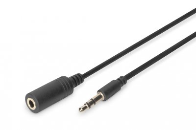 DIGITUS  Audio Extension Cord 3.5 Mm 2.5 M Noir