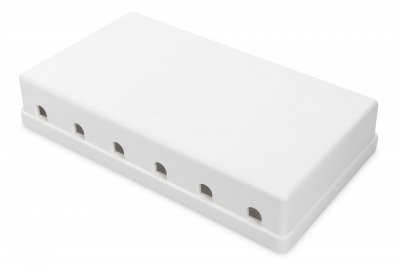 DIGITUS  - Bo&icirc;tier d'insertion modulaire - blanc, RAL 9010 - 6 ports