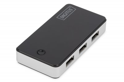 DIGITUS  Concentrateur USB 3.0, 4 ports, noir, Hub USB