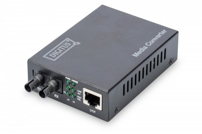 DIGITUS  Convertisseur m&eacute;dias gigabit , RJ45 / ST