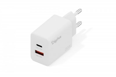 DIGITUS  DA-10300 Chargeur mural 20W |1x USB-C, 1x USB-A | PD DA-10300