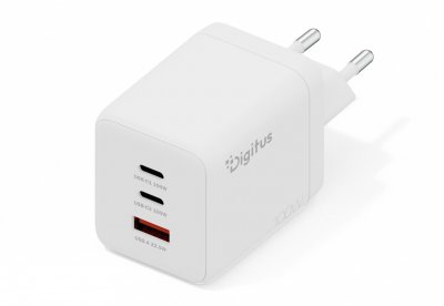 DIGITUS  DA-10304 Chargeur mural GaN II 100W | 2x USB-C, 1x DA-10304
