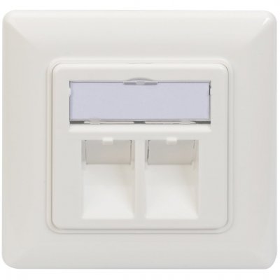 DIGITUS  DN-93801-1 prise de courant RJ-45 Blanc, Bo&icirc;te de jonction