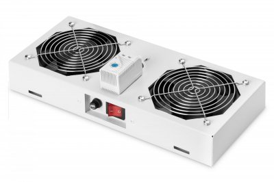 DIGITUS  Unit&eacute; de ventilation de toit pour bo&icirc;tier DN-19 FAN-2-WM-T