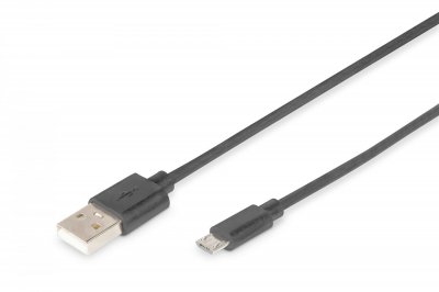 DIGITUS  Usb 2.0 Conector Cable Typ-a Usb 2.0 Compatible 1 M Noir