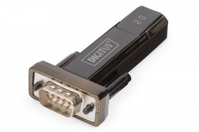 DIGITUS  Usb 2.0 Serial Adapter Dsub 9m With Usb A Cable 80 Cm Noir