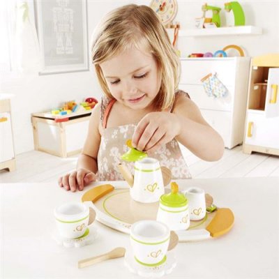 HAPE D&icirc;nette en bois : Service &agrave; th&eacute;