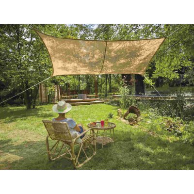 JARDILINE Direct Filet - Voile d'ombrage naturel en jute 4 x 3 m
