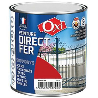 MANUTAN Directe Fer Lisse Avec Finition Rouge Vif De Demi Litres