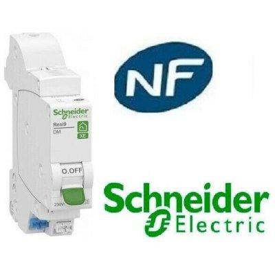 SCHNEIDER ELECTRIC Disjoncteur 20A XE Resi9 - 1P+N - Courbe D - 3kA - 230V CA - Embrochable