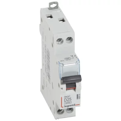 LEGRAND Disjoncteur 25A 4.5Ka Courbe D Phase Neutre  Dnx3 Vis / Vis