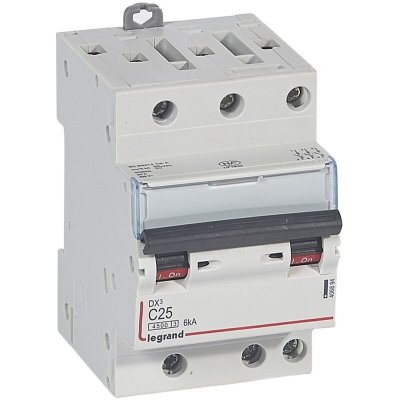 LEGRAND Disjoncteur 25A 6Ka Courbe C Triphas&eacute; Dx3 Vis / Vis