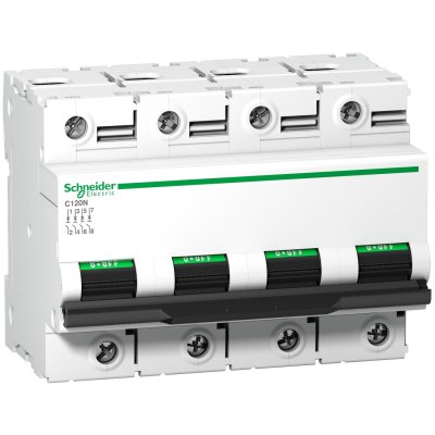 Disjoncteur C120N 4P 80 A, courbe C, 10 kA - A9N18373