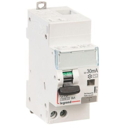 LEGRAND Disjoncteur Diff&eacute;rentiel  Dx3 20A Courbe C 30Ma 2 Poles Type Ac - Auto / Vis - 6Ka