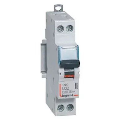 LEGRAND Disjoncteur DNX&sup3; 4500 - vis/vis - U+N 230V~ 32 A - 4,5 kA - courbe D - 1 mo
