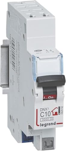 LEGRAND Disjoncteur DNX3 Phase + Neutre 10A - bornes automatiques - 1 module