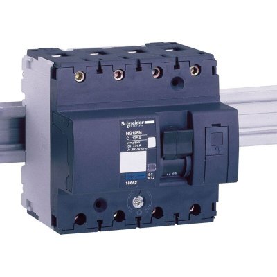 SCHNEIDER ELECTRIC Disjoncteur magn&eacute;tothermique Schneider NG125N 4P 100A 25KA D 6M 18673