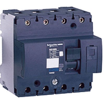 SCHNEIDER ELECTRIC Disjoncteur modulaire miniature NG125N Acti9 - 4P - 20A - Courbe C