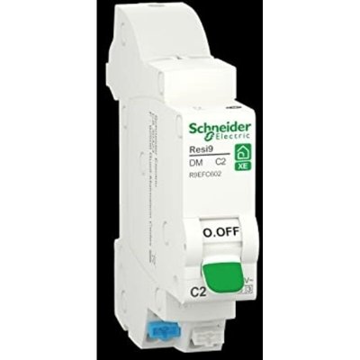 SCHNEIDER ELECTRIC Disjoncteur Schneider 1P+N 25A courbe D embrochable Resi9 XE