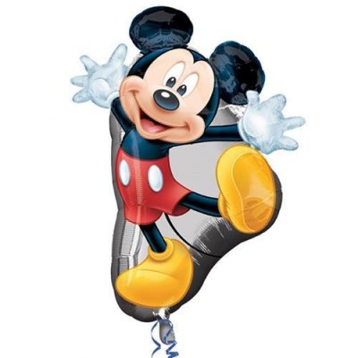 AMSCAN Disney  55,9&nbsp;cm/55&nbsp;cm Mickey Mouse Supershape Ballon en aluminium