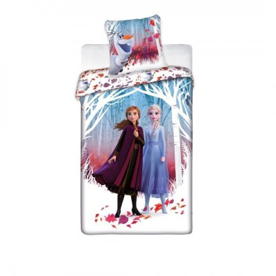AYMAX Disney housse de couette Frozen Journey 140 x 200 cm blanc