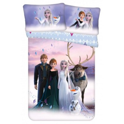 JERRY FABRICS Disney La Reine des neiges Parure de lit enfant (petite) 100&times;135 , Parure de lit b&eacute;b&eacute; Ana et Elsa