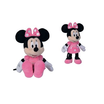 SIMBA Disney - Minnie, 25 cm, Robe Rose, Peluche, &agrave; partir de 0 Mois