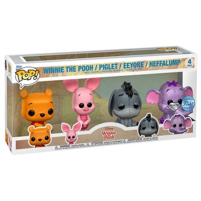 FUNKO Disney Pack 4 Figurines Pop! Movies Vinyl Winnie The Pooh 9 cm