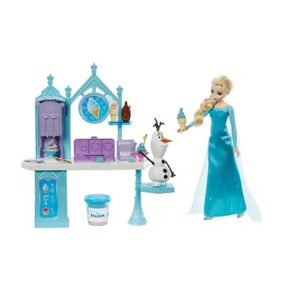 DISNEY REINE DES NEIGES Disney Princess Frozen Elsa And Olaf Ice Cream Doll Bleu