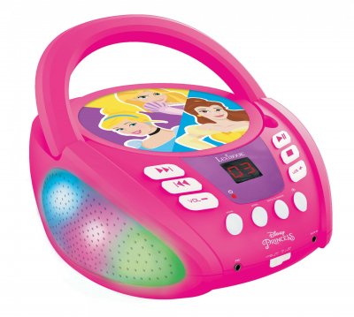LEXIBOOK DISNEY PRINCESS - Lecteur CD Bluetooth - Effets Lumineux