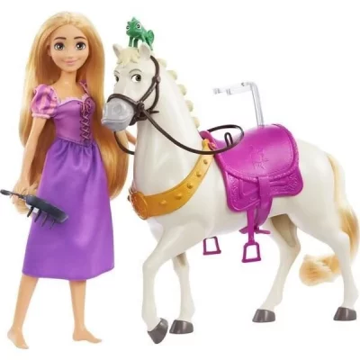 DISNEY PRINCESSES Disney prinzessin rapunzel & maximus, spielfigur HLW23