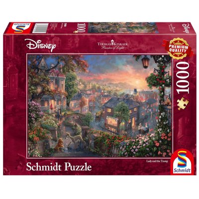 SCHMIDT SPIELE DISNEY Puzzle Lady and the Tramp - 1000 pieces 