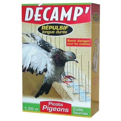 PROVENCE OUTILLAGE Dispositif m&eacute;tallique picots pigeons - 1.5 m