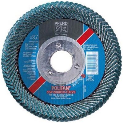 PFERD Disque &agrave; lamelles 125 mm zircon Curve-67689052 