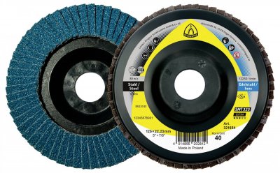 KLINGSPOR Disque &agrave; lamelles  SMT 325 125 x 22,23 mm grain 40 convexe