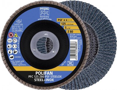 PFERD TOOLS Disque &agrave; lamelles psf z conique pferd (80 - 125 - 14)